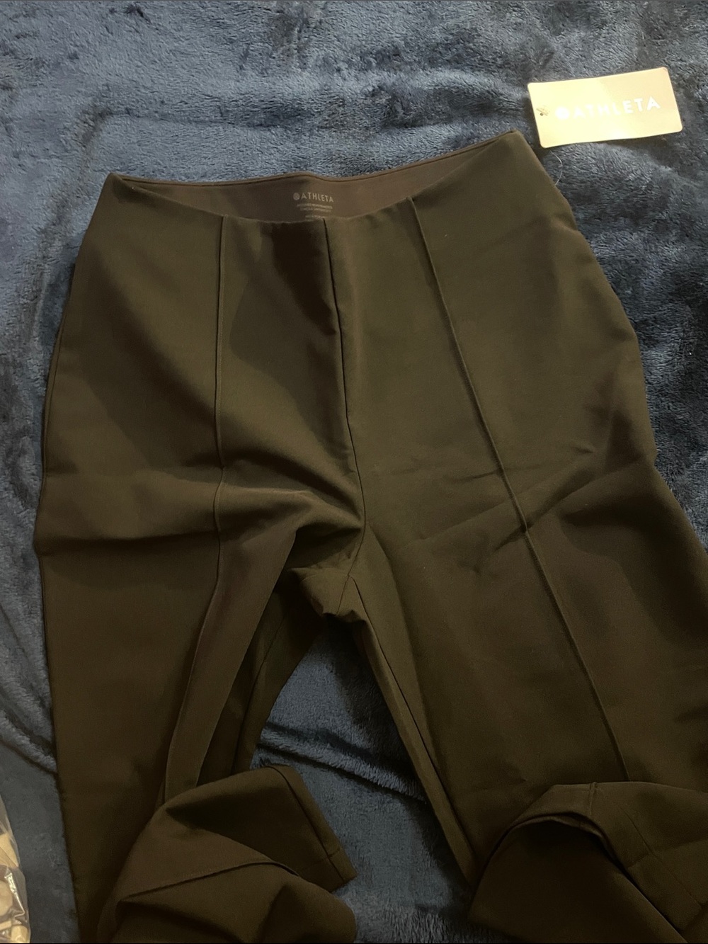 Athleta Black Sculpted Mid-Rise Leggings